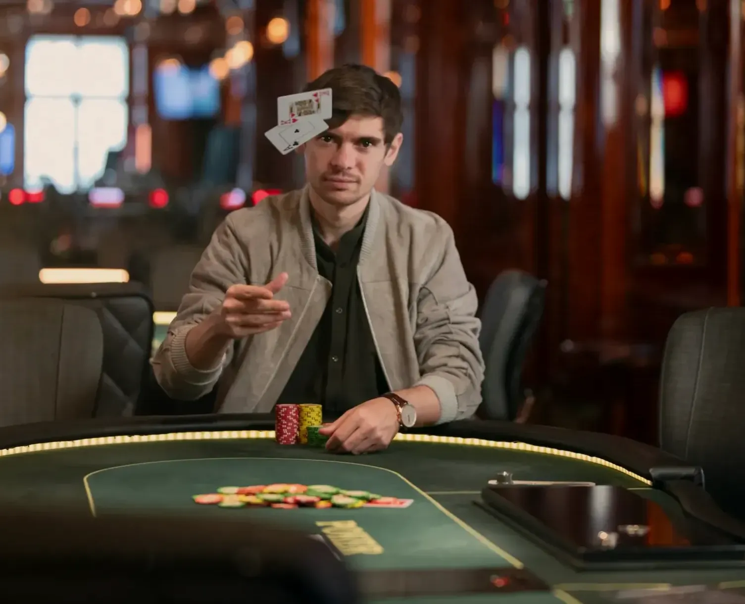 Casino Spieler beim Pokern
